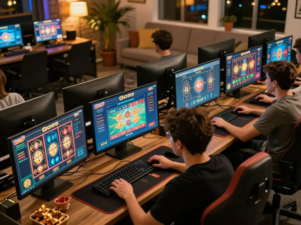 Players enjoying an exciting session on Go99 with dynamic online casino games displayed