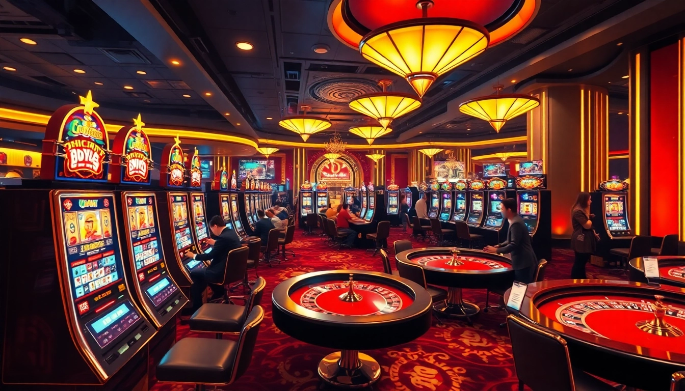 Experience the excitement of gambling with bro138 login at a vibrant, luxury casino scene.