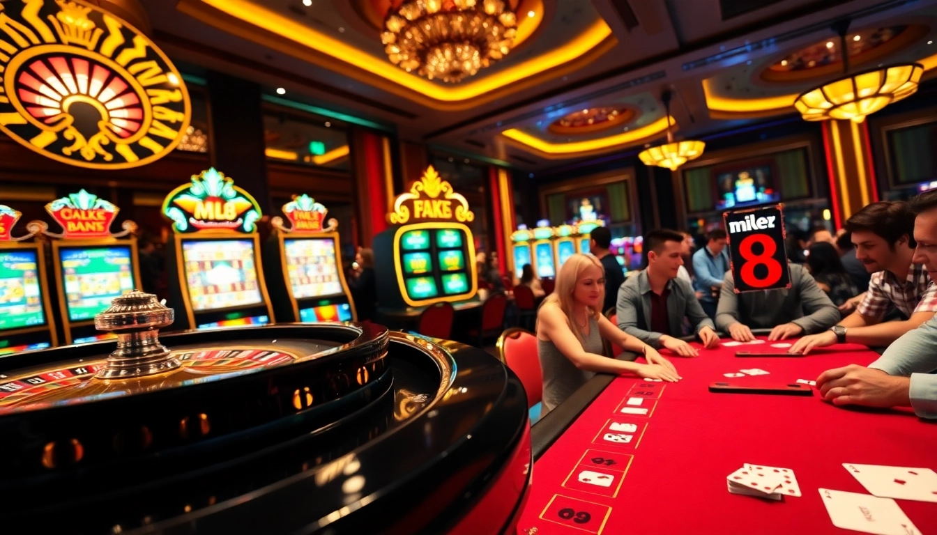 Experience the thrill of mk8 gaming with vibrant slot machines and energetic casino tables.