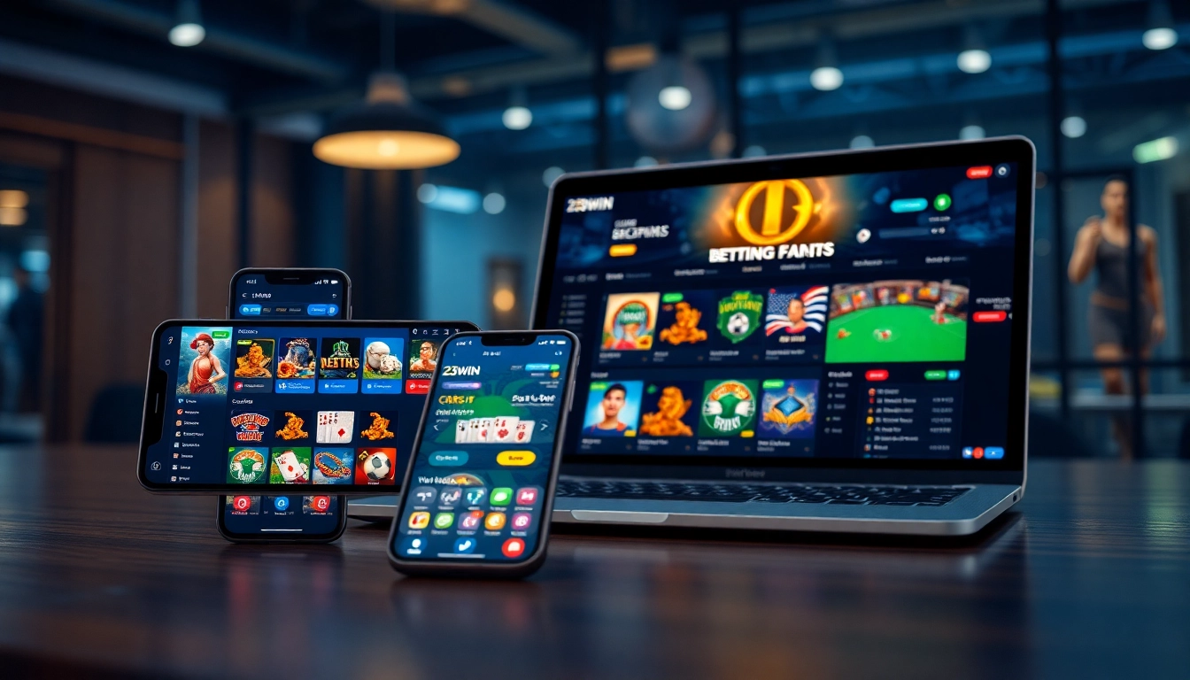 Engaging online gaming interface for 23win, showcasing various betting options.