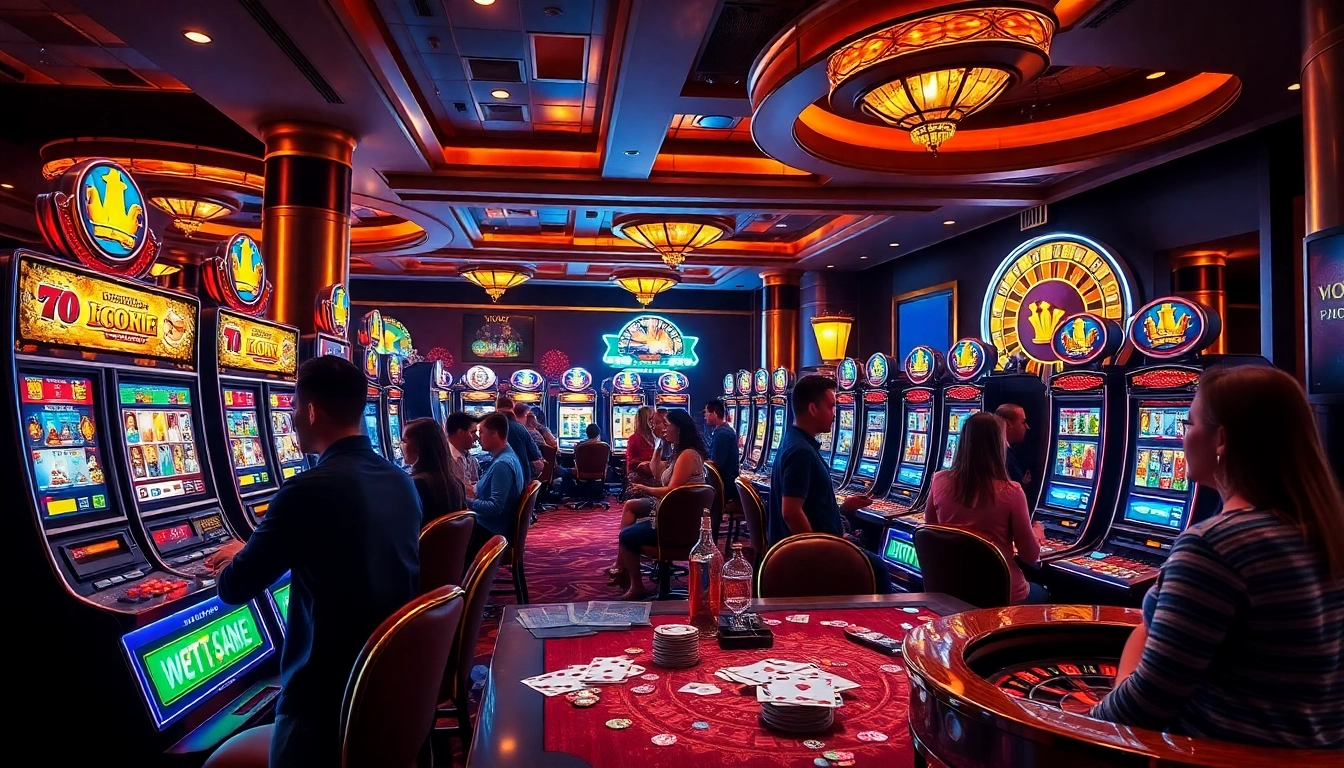 Experience the thrill of slot gacor machines in a vibrant casino atmosphere.