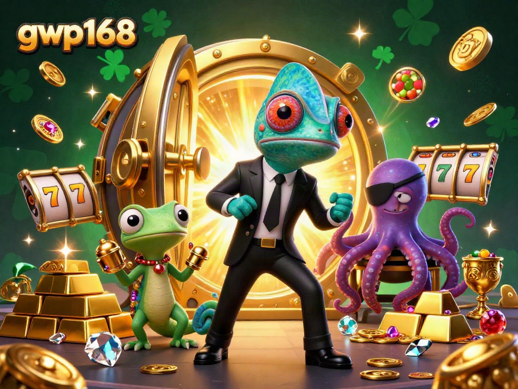Menangkan jackpot dengan gwp168, bersama chameleon, gecko, dan gurita di dunia permainan yang fantastis.