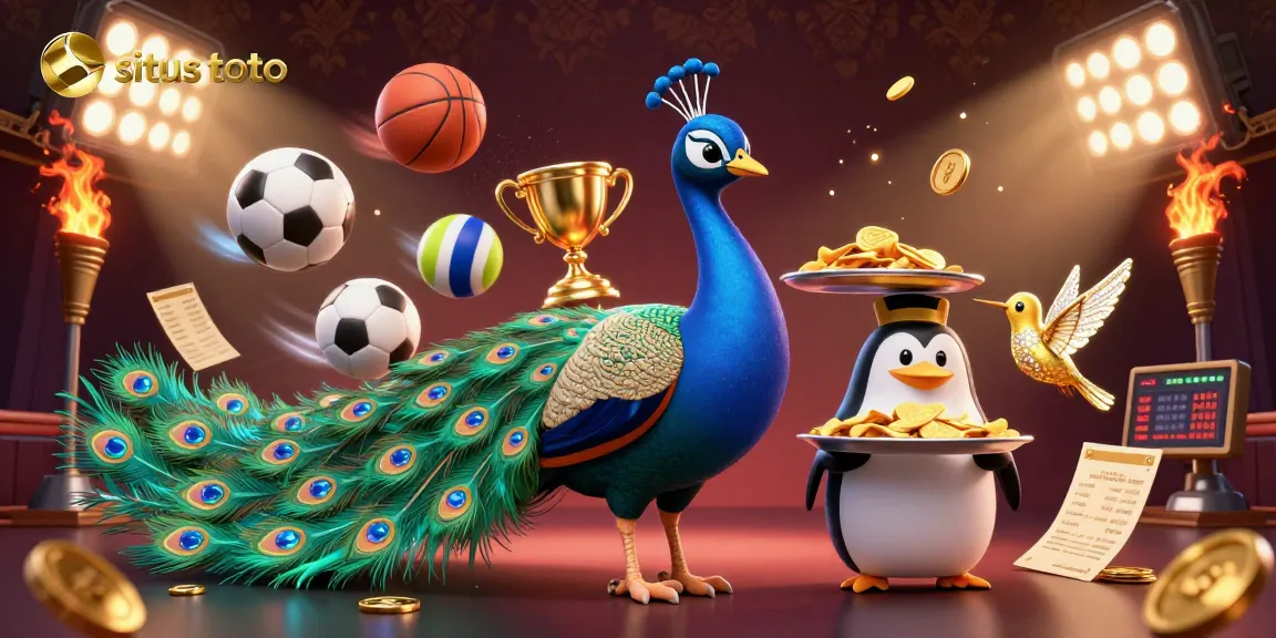 Engage in situs toto betting with vibrant characters and dynamic sports elements.