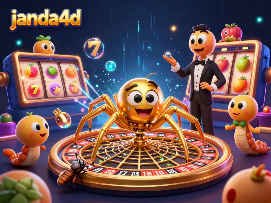 janda4d menyajikan slot dan jackpot yang menarik dengan ilustrasi rempah 3D yang penuh warna.