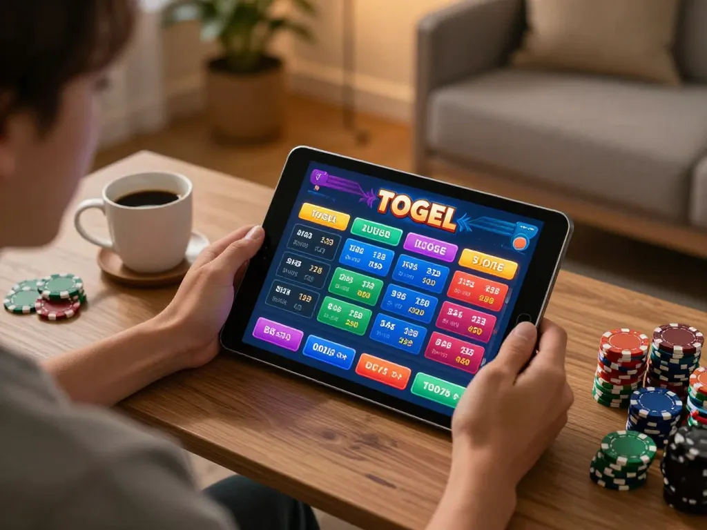 Engaging in online togel betting with an intuitive interface on tablet while maximizing chances on harga toto.