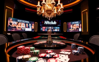 Hitclub's exciting roulette table with vibrant chips and digital displays.