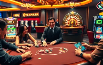 Exciting poker table at 88i Casino with vibrant chips and dealer action.