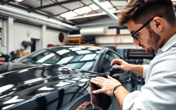 Applying PPF Chattanooga on a luxury car for optimal protection and finish.