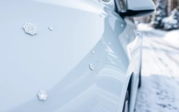 PPF winter road salt protection showcasing the benefits of clear film application on cars.