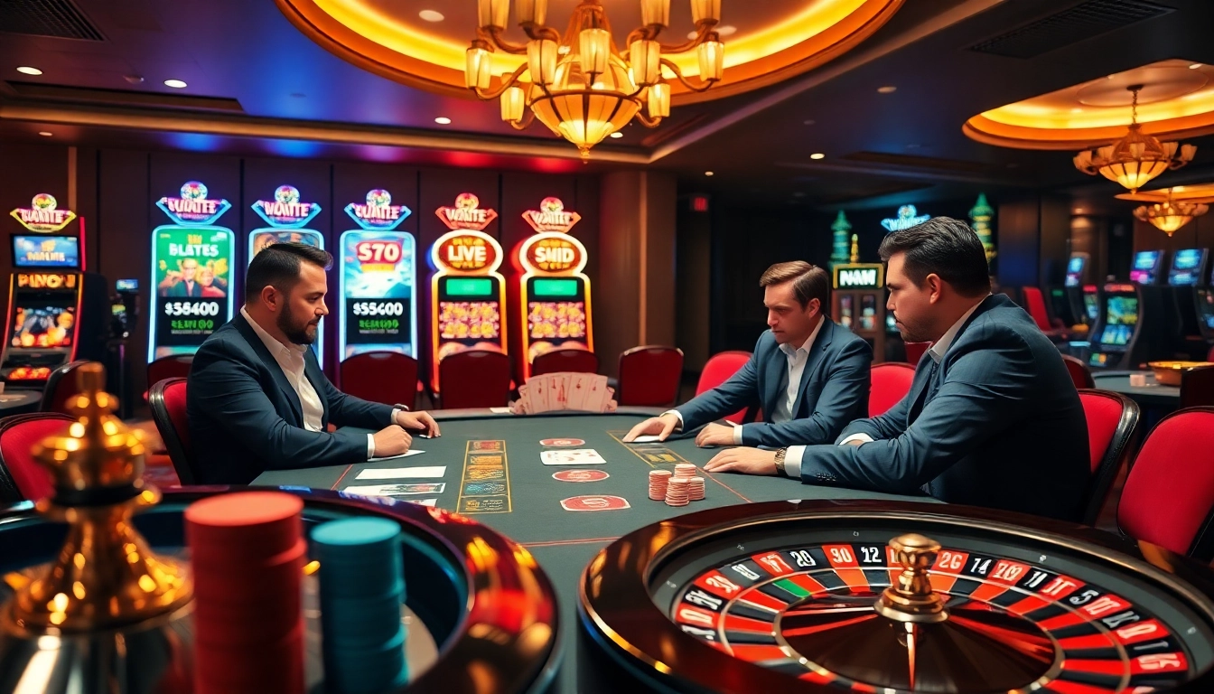 SBOBET's thrilling live poker game scene showcasing high stakes and vibrant casino ambiance.