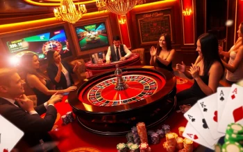 A roulette table scene at https://onew88.com/ captures the thrill of casino gaming with players celebrating wins.