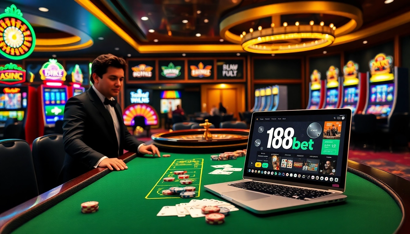 Players enjoy an exciting gaming experience at 188bet's luxurious online casino.