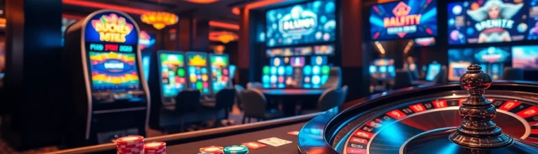 Gamble with excitement at kinggaruda138, showcasing vibrant poker chips and thrilling slot machines.