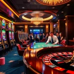 Players enjoying the excitement of slot888's casino games with vibrant slot machines.