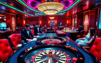 Experience the thrill of casino games at https://lv88.ltd/, featuring vibrant tables and professional dealers engaging players.