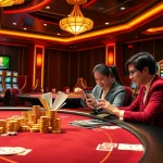 Experience excitement in online gambling with DN88 com featuring casino tables, poker chips, and vibrant scenes.