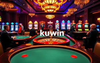 kuwin players enjoying exciting casino games in a luxurious setting