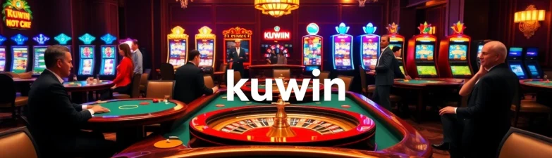kuwin players enjoying exciting casino games in a luxurious setting