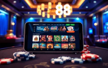 GO88 gaming experience displayed on a modern smartphone, showcasing exciting card games and slots.