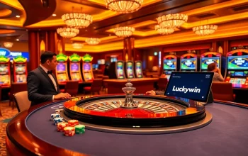 Experience the thrill of https://luckywin.fan/ with vibrant roulette and excited players in a luxurious casino setting.
