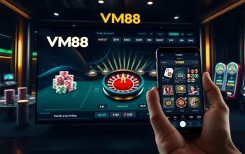 VM88 online casino interface showcasing dynamic roulette wheel and real-time betting features